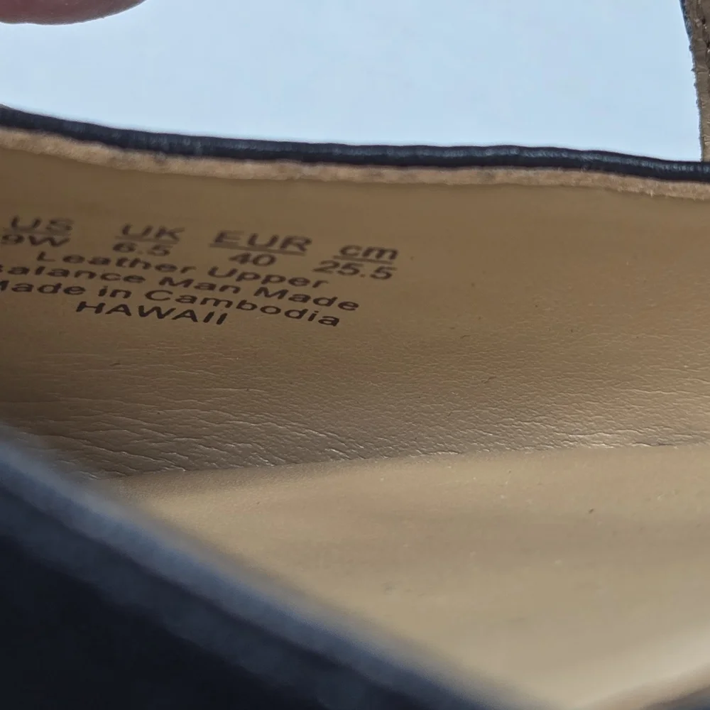 Naturalizer Hawaii Sling-back Black Ballet Flats With Poined Toe Size 9 Wide